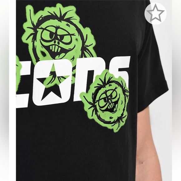 Converse 2000s Black T-Shirt With Embroidered Design 100% Cotton NWT Sz. Medium - Picture 2 of 9